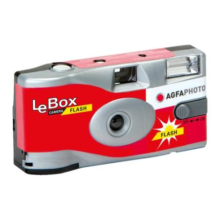AgfaPhoto LeBox 400 27 Flash - jednorazowy aparat analogowy, ISO400, 27 klatek