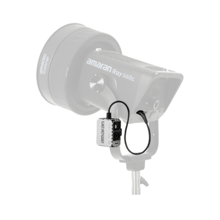 Amaran USB-C to DMX - moduł, adapter USB-C do DMX (5-pin, In & Out) do lamp Ray 360c / 660c - przykład użycia