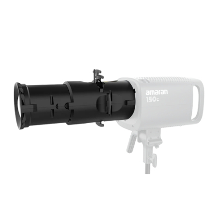 Amaran Spotlight SE 19° Lens Kit - strumienica optyczna z obiektywem 19° (15x filtr Gobo, Bowens) - przykład użycia