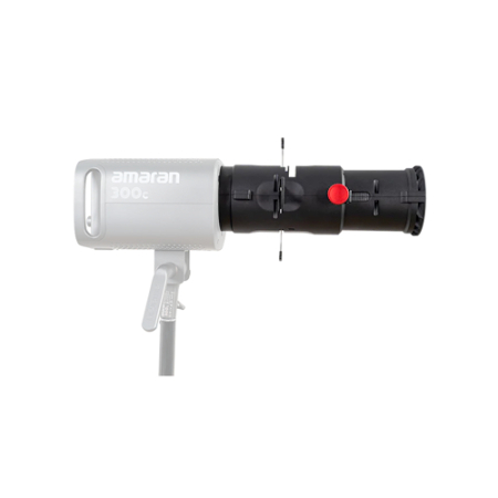 Amaran Spotlight SE 19° Lens Kit - strumienica optyczna z obiektywem 19° (15x filtr Gobo, Bowens) - przykład użycia