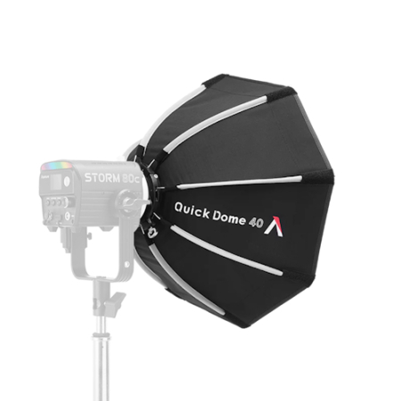 Aputure Quick Dome 40 - okrągły softbox 40cm, modyfikator światła z akcesoriami (do lampy Storm 80c, szybki montaż, Mini ProLock)