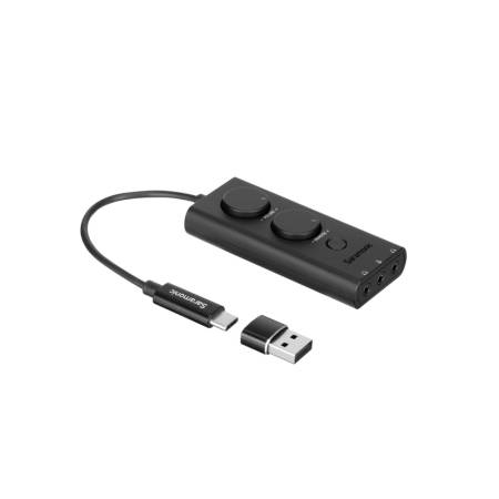 Saramonic SR-EA5 - karta dźwiękowa, kontroler, 3x wejście mini Jack, USB-C/A