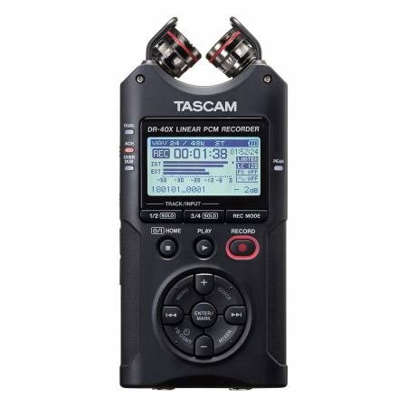 Tascam DR-40X - rejestrator cyfrowy audio, rekorder 4 ścieżkowy