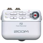 Zoom F2 White - rejestrator audio z mikrofonem krawatowym