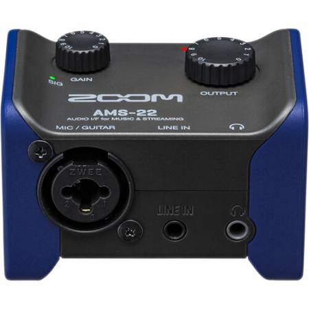 Zoom AMS-22 - interfejs audio do muzyki i przesyłania strumieniowego, 2x In, 2x Out