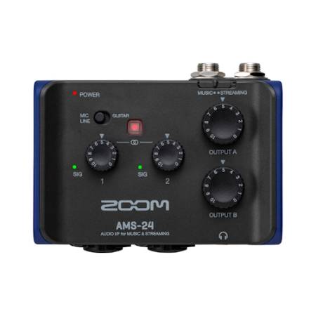 Zoom AMS-24 - 2-kanałowy interfejs audio do muzyki i streamingu