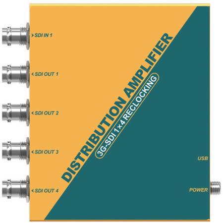 AVMATRIX SD1141 - 1×4 SDI Reclocking Distribution Amplifier