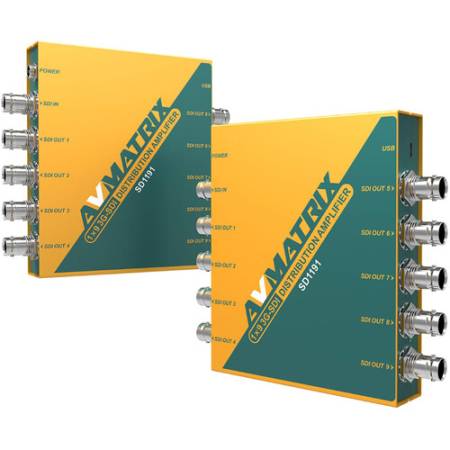 AVMATRIX SD1191 - 1×9 SDI Reclocking Distribution Amplifier