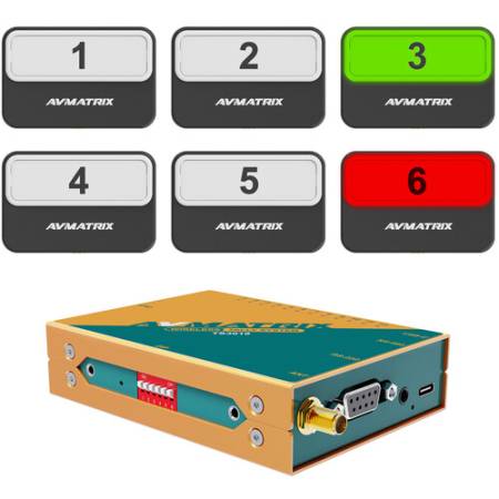 AVMATRIX TS3019-6 - zestaw, 6 lamp bezprzewodowych typu Tally_6
