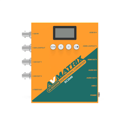 AVMATRIX SC2040-TX - 3G-SDI/HDMI Bidirectional Scaling Converter With SFP Module TX