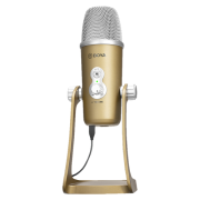 Boya BY-PM700G - mikrofon pojemnościowy z wyjściami USB i USB-C, złoty Filmgraf