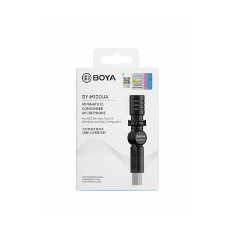 Boya BY-M100UA - mikrofon miniaturowy dookólny, USB