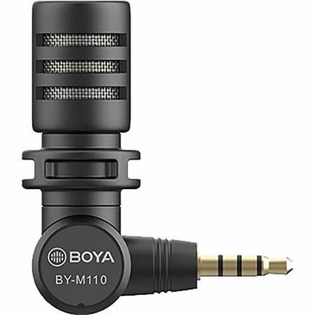 Boya BY-M110 - mikrofon pojemnościowy do smartfonów, laptopów, tabletów, TRRS
