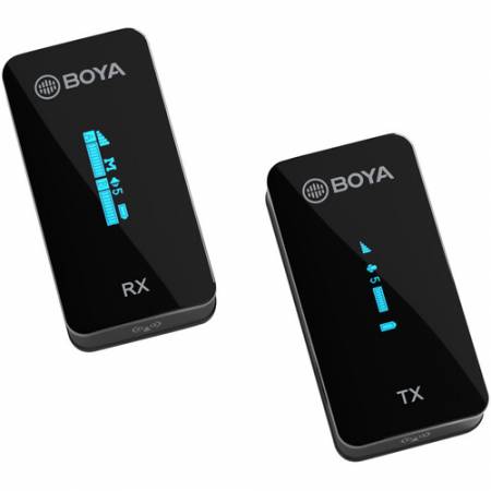 Boya BY-XM6-S1 - ultra-kompaktowy bezprzewodowy system mikrofonowy 2.4GHz