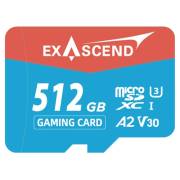 Exascend EX512GUSDU1-NS Gaming Card - karta microSDXC, 512GM, U3, V30, UHS-I, R175/W150_1