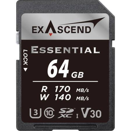 Exascend EX64GSDU1-S Essential - karta SDXC 64GB, UHS-I, V30, R170/W140_1