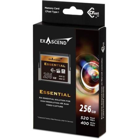 Exascend EXSD3X256GB - karta CFX 256GB, 4K Ultra HD, R520/W400