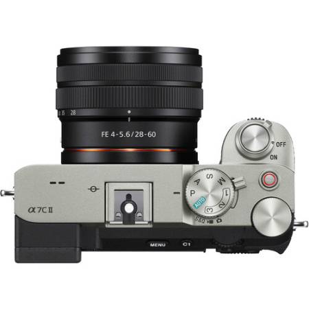 Sony A7C II + SEL2860 - aparat pełnoklatkowy z obiektywem FE 28-60mm F/4-5.6, srebrny, ILCE-7CM2L