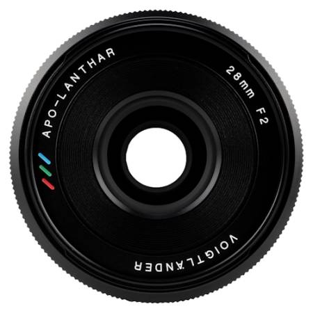 Voigtlander APO Lanthar 28mm F2 - obiektyw stałoogniskowy, Nikon Z - przód obiektywu