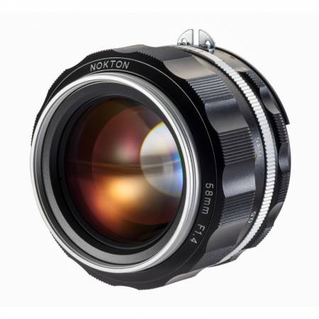 Voigtlander Nokton SL IIs 58mm f/1.4 - obiektyw stałoogniskowy, Nikon F, srebrny