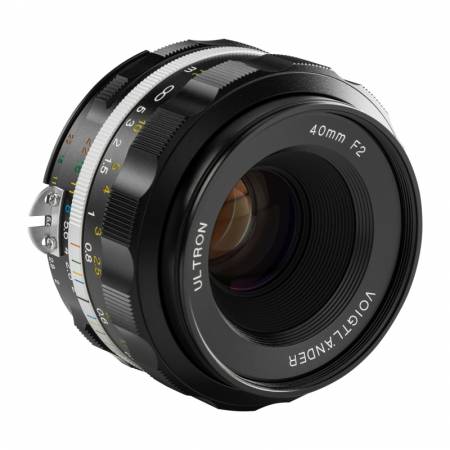 Voigtlander Ultron SL IIs 40mm f/2.0 - obiektyw stałoogniskowy, Nikon F, czarny