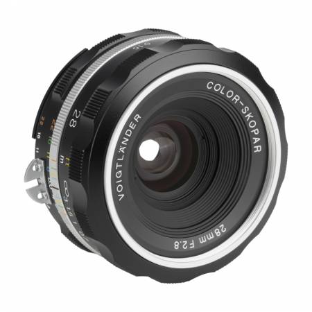 Voigtlander Color Skopar SL IIs 28mm f/2.8 - obiektyw stałoogniskowy, Nikon F, srebrny