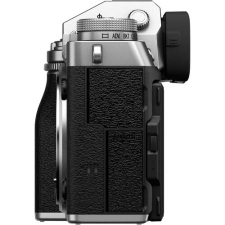 FUJIFILM X-T5 - aparat bezlusterkowy 40.2Mpx, APS-C (body, srebrny) - bok