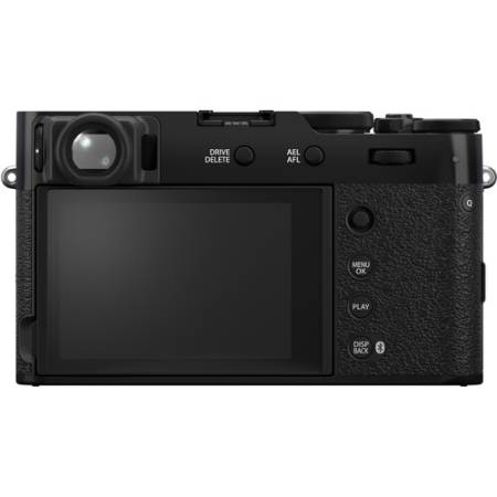 FUJIFILM X100VI - zestaw, aparat cyfrowy 40.2Mpx, APS-C, obiektyw 23mm/F2, czarny - tył