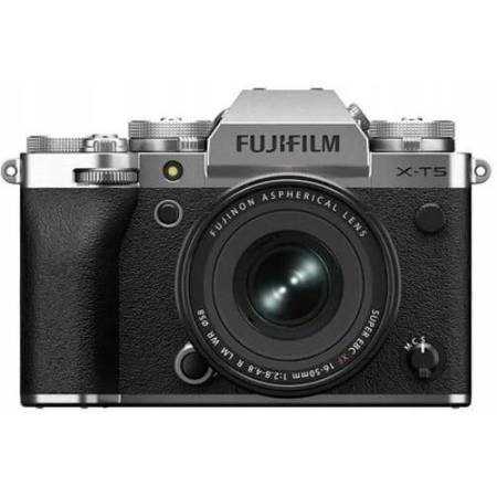 FUJIFILM X-T5 + XF16-50MM - zestaw, aparat bezlusterkowy 40.2Mpx, APS-C + obiektyw 16-50mm, F2.8-4.8 (srebrny) - zestaw