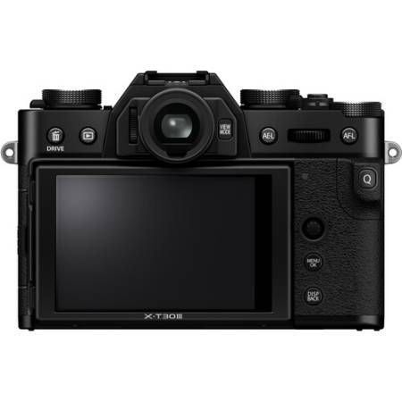 FUJIFILM X-T30 III + XC13-33MM - zestaw, aparat bezlusterkowy 26.1Mpx, APS-C + obiektyw 13-33mm, F3.5-6.3 (czarny) - tył