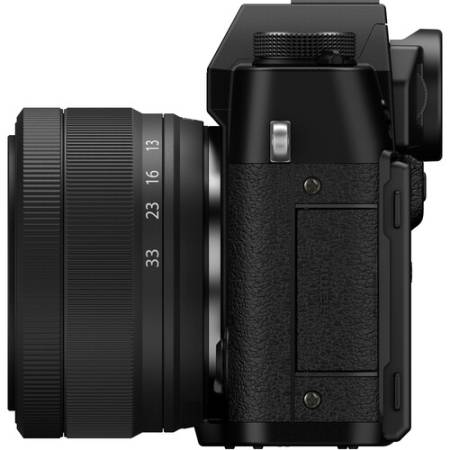 FUJIFILM X-T30 III + XC13-33MM - zestaw, aparat bezlusterkowy 26.1Mpx, APS-C + obiektyw 13-33mm, F3.5-6.3 (czarny) - bok