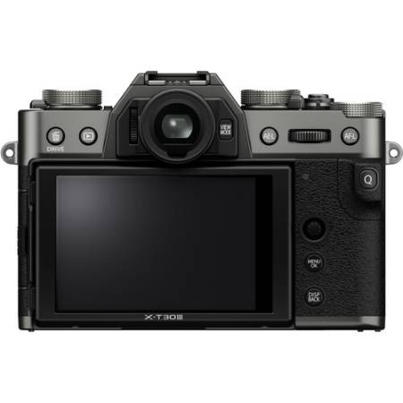 FUJIFILM X-T30 III + XC13-33MM - zestaw, aparat bezlusterkowy 26.1Mpx, APS-C + obiektyw 13-33mm, F3.5-6.3 (czarno-srebrny) - tył