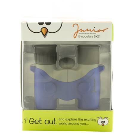 Focus Junior 6x21 Blue/Grey - lornetka dziecięca, 6x, 21mm (niebiesko-szara) - pudełko z lornetką