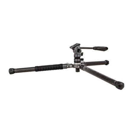 Fotopro X-Aircross 3 Video - zestaw, statyw Carbon, 17-151cm, głowica video, udźwig 3kg, szary