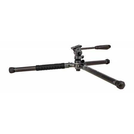Fotopro X-Aircross 3 Lite - zestaw, statyw Carbon, 17-150cm, głowica video, udźwig 3kg, szary