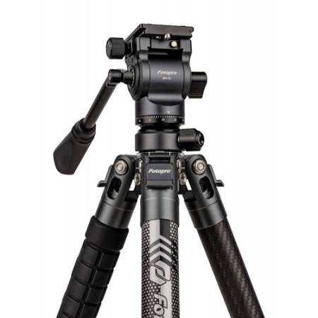 Fotopro X-Aircross 3 Lite - zestaw, statyw Carbon, 17-150cm, głowica video, udźwig 3kg, szary