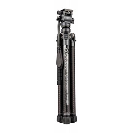 Fotopro X-Aircross 3 Lite - zestaw, statyw Carbon, 17-150cm, głowica video, udźwig 3kg, szary