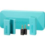 Godox MoveLink Mini UC Kit 2 - bezprzewodowy system audio 2.4GHz, 2x nadajnik, 1x odbiornik, USB-C, turkusowy