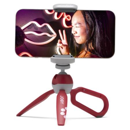 Joby Handypod Clip Red - mini statyw z mocowaniem na smartfona i karabińczykiem, czerwony_4
