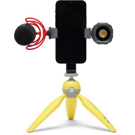 Joby HandyPod 2 Yellow Kit - zestaw, mini statyw z głowicą kulową i uchwytem na telefon, żółty
