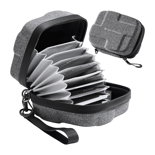 K&F Concept KF5342 Hard Shell Filter Case - case / pokrowiec / futerał / etui na filtry do obiektywów (10 filtrów, 95mm)