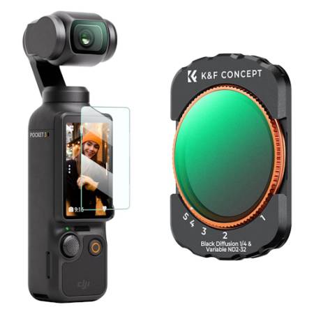K&F Concept KF01.2616 - zestaw, filtr VND/black mist, do DJI Osmo Pocket 3_1