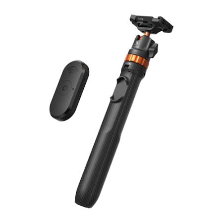 K&F Concept KF4158 MS08 - selfie stick i mini statyw 2w1 (pilot, uchwyt do smartfona i kamer sportfowych, 1/4