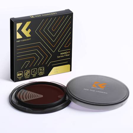 K&F Concept KF4318 Nano-X MRC - kołowy filtr polaryzacyjny, filtr CPL, 86mm - zawartość