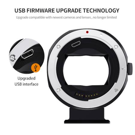 K&F Concept KF4382 EF-E IV - adapter bagnetowy do obiektywu (Canon EF / Sony E)