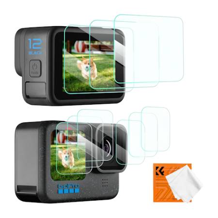 K&F Concept KF5343 - zestaw osłon LCD do GoPro Hero 9, 10, 11, 12 - przykład użycia