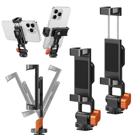 K&F Concept KF5557 MS18 - uchwyt, mocowanie do smartfona (60-93mm) - przykład użycia
