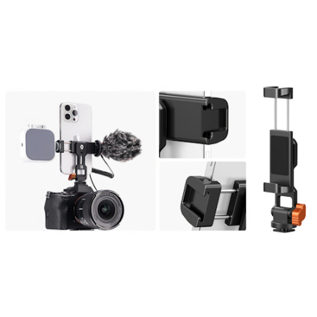 K&F Concept KF5557 MS18 - uchwyt, mocowanie do smartfona (60-93mm) - przykład użycia