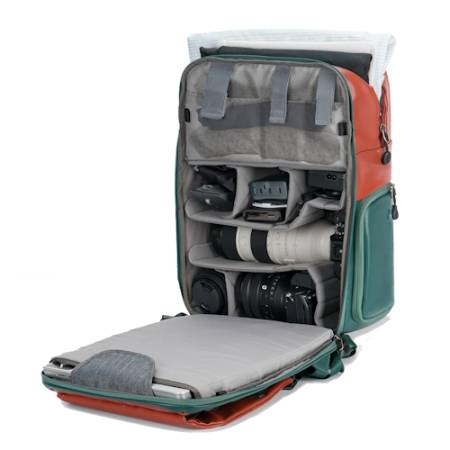 K&F Concept Beta Backpack 20 V8 - plecak fotograficzny, 20l, oliwkowy zielono-czerwony (KF13.087AV8)_2