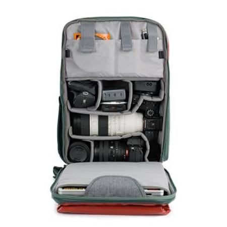 K&F Concept Beta Backpack 20 V8 - plecak fotograficzny, 20l, oliwkowy zielono-czerwony (KF13.087AV8)_4